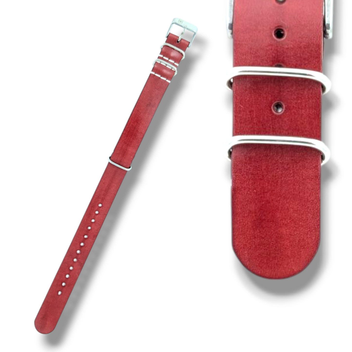 18mm Nato Strap - Full Grain Leather