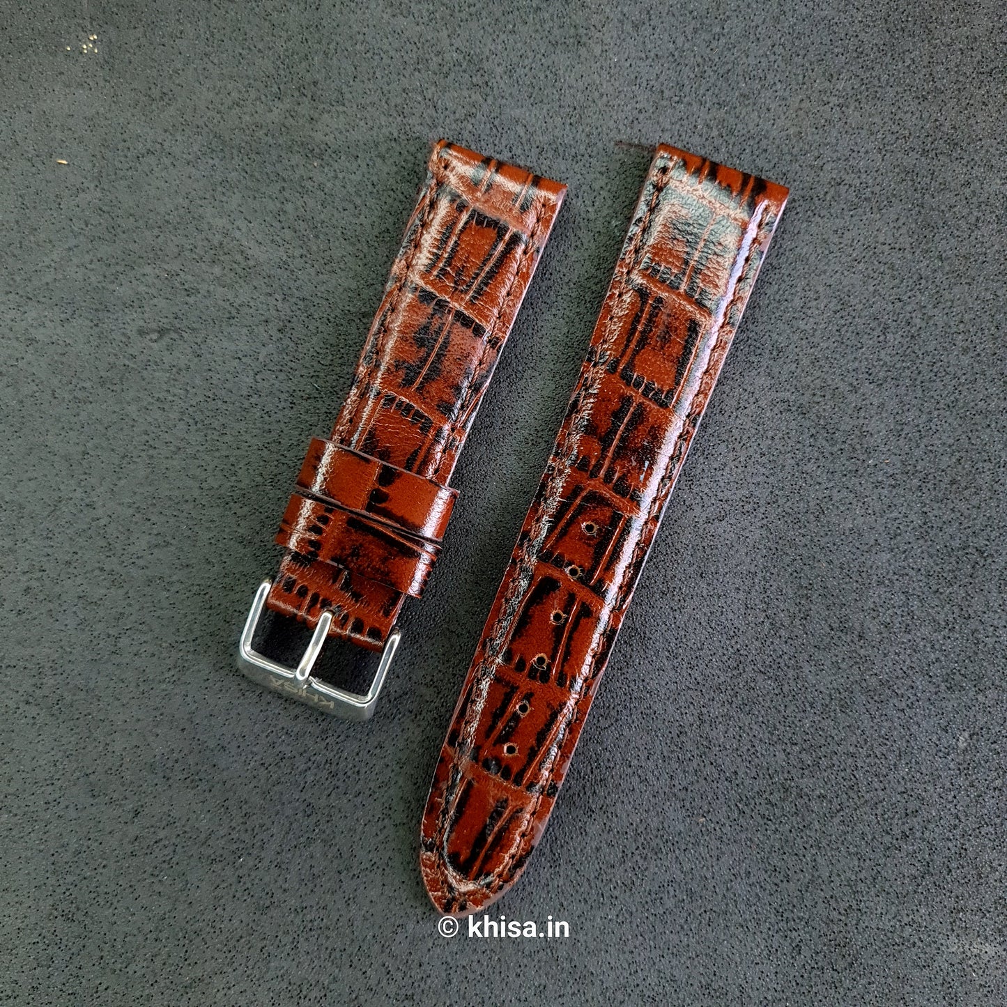 22mm Croco Pattern – Khisa